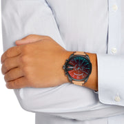  Shop Authentic Diesel Mega Chief Chronograph Copper Dial Brown Leather Strap Watch For Men - DZ4476 - Luxxuri