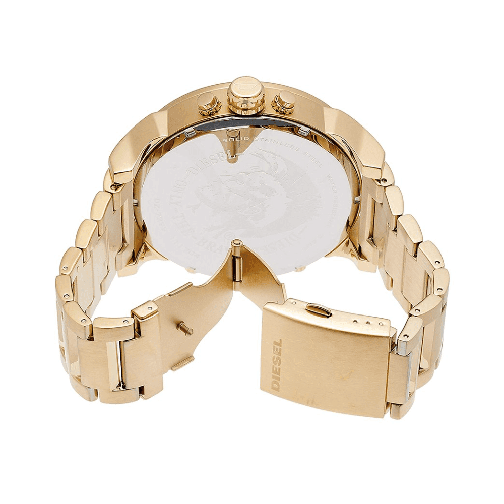  Shop Authentic Diesel Mr Daddy 2.0 Gold Dial Gold Steel Strap Watch For Men - DZ7399 - Luxxuri