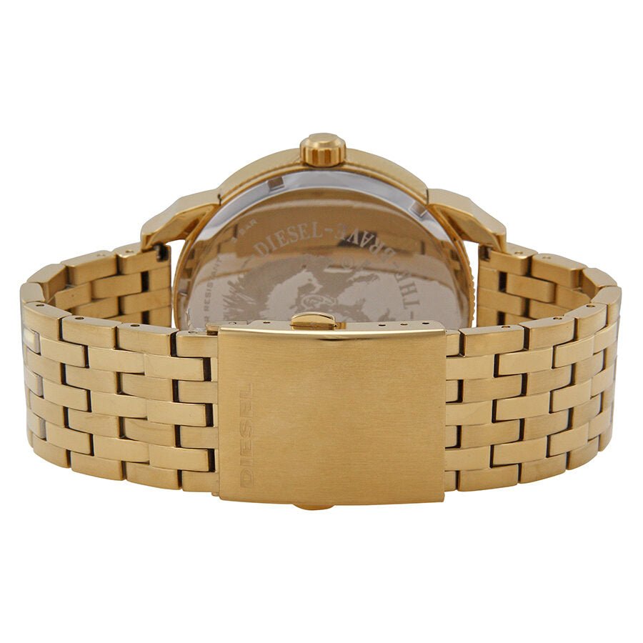  Shop Authentic Diesel Mini Daddy Gold Dial Gold Steel Strap Watch For Men - DZ7306 - Luxxuri