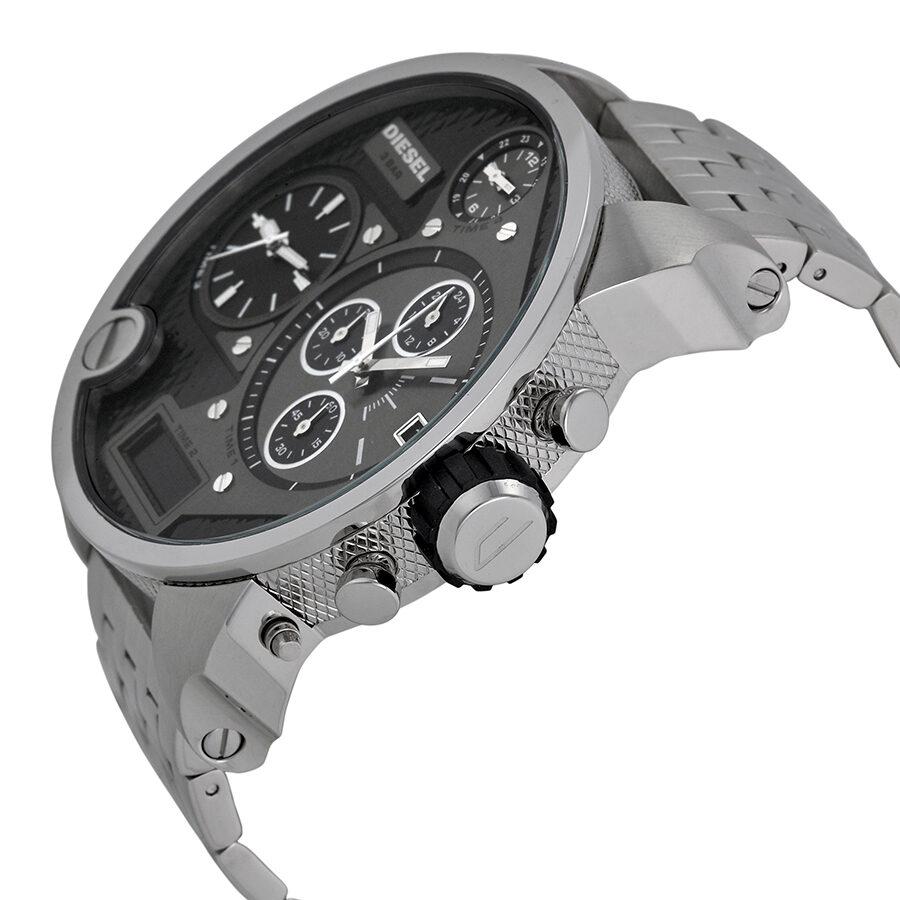  Shop Authentic Diesel Mr Daddy 1.0 Gray Dial Gray Stainless Steel Watch For Men - DZ7247 - Luxxuri