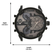  Shop Authentic Diesel Mr. Daddy 2.0 Chronograph Grey Dial Brown Leather Strap Watch For Men - DZ7406 - Luxxuri