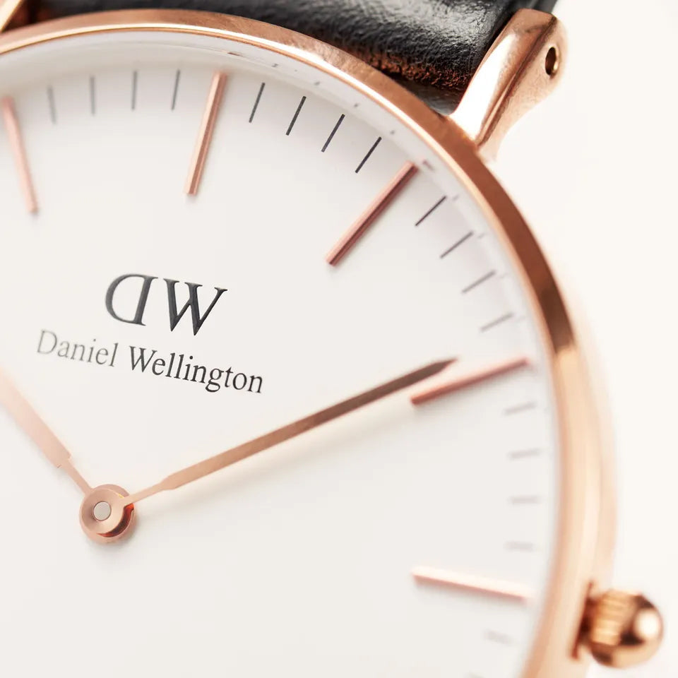  Shop Authentic Daniel Wellington Classic Bayswater White Dial Navy Blue NATO Strap Watch For Women - DW00100279 - Luxxuri