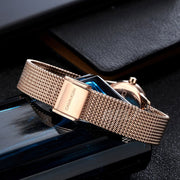  Shop Authentic Calvin Klein Minimal White Dial Rose Gold Mesh Bracelet Watch for Women - K3M23626 - Luxxuri