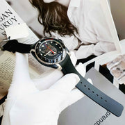  Shop Authentic Gucci Dive Feline Black Dial Black Rubber Strap Watch For Men - YA136320 - Luxxuri