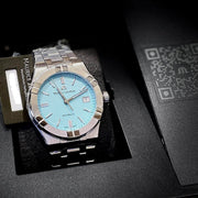  Shop Authentic Maurice Lacroix Aikon Automatic Limited Summer Edition Blue Dial Silver Steel Strap Watch For Men - AI6008-SS00F-431-1 - Luxxuri