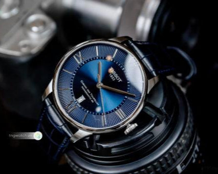  Shop Authentic Tissot Chemin Des Tourelles Powermatic 80 Blue Dial Blue Leather Strap Watch for Men - T099.407.16.048.00 - Luxxuri