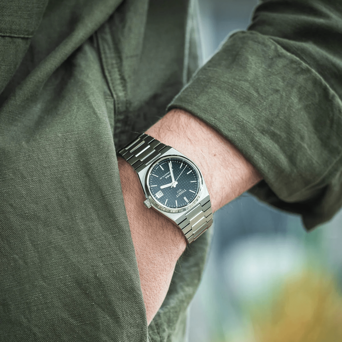  Shop Authentic Tissot PRX Powermatic 80 Green Dial Silver Steel Strap Watch for Men - T137.207.11.091.00 - Luxxuri
