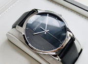  Shop Authentic Calvin Klein City Quartz Black Dial Black Leather Strap Watch for Men - K2G2G1C1 - Luxxuri