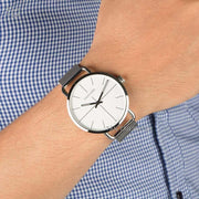  Shop Authentic Calvin Klein Even Quartz White Dial Silver Steel Strap Watch for Women - K7B21126 - Luxxuri