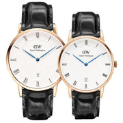  Shop Authentic Daniel Wellington Dapper Reading White Dial Black Leather Strap Watch For Men - DW00100107 - Luxxuri