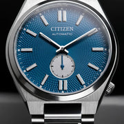  Shop Authentic Citizen Tsuyosa Automatic Blue Dial Silver Steel Strap Watch For Men - NK5010-51L - Luxxuri