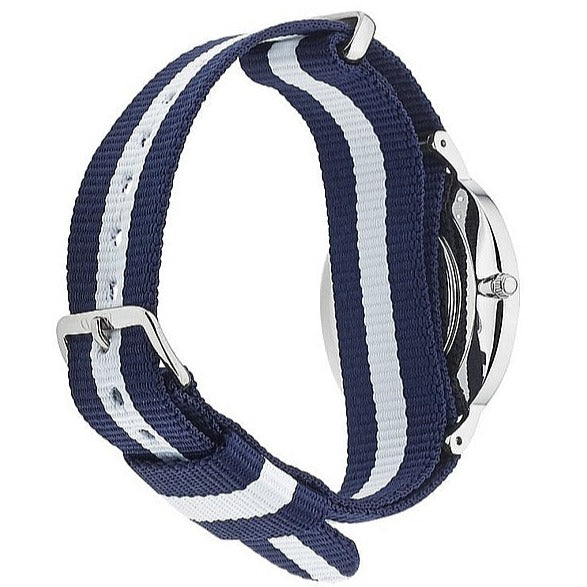  Shop Authentic Daniel Wellington Classic Glasgow White Dial Two Tone NATO Strap Unisex Watch - DW00100047 - Luxxuri