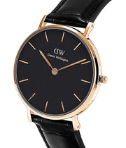  Shop Authentic Daniel Wellington Classic Petite York Black Dial Brown Leather Strap Watch For Women - DW00100226 - Luxxuri