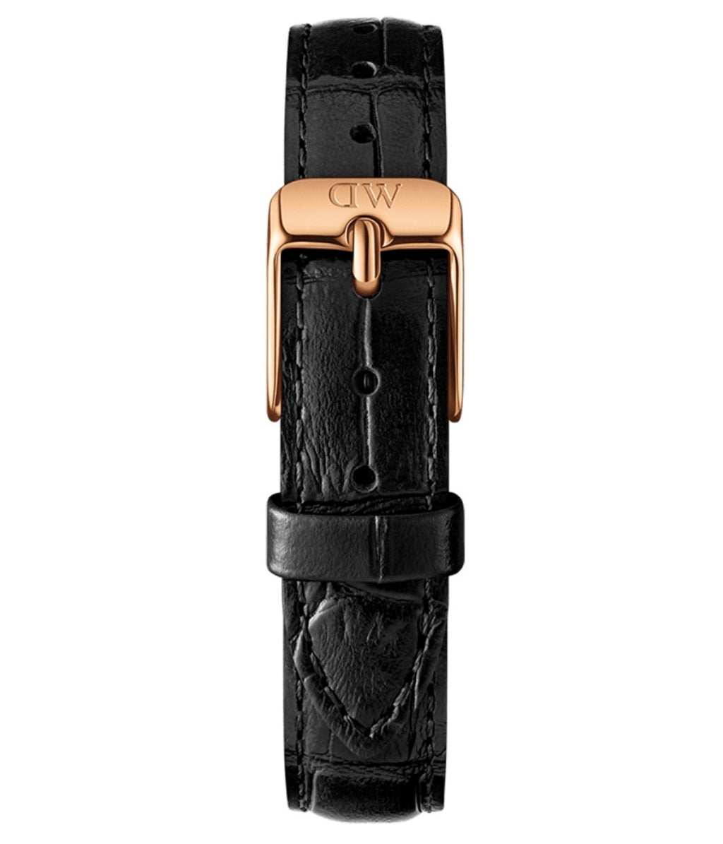  Shop Authentic Daniel Wellington Classic Petite Reading Black Dial Black Leather Strap Watch For Women - DW00100223 - Luxxuri