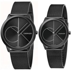  Shop Authentic Calvin Klein Minimal Black Dial Black Mesh Bracelet Watch for Women - K3M5245X - Luxxuri