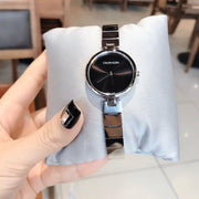  Shop Authentic Calvin Klein Authentic Black Dial Silver Steel Strap Watch for Women - K8G23141 - Luxxuri
