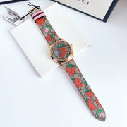  Shop Authentic Gucci G Timeless Brown Dial Brown Leather Strap Watch For Women - YA1264133 - Luxxuri