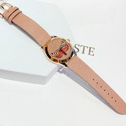  Shop Authentic Gucci G Timeless Butterfly Brown Dial Brown Leather Strap Watch For Women - YA1264063 - Luxxuri