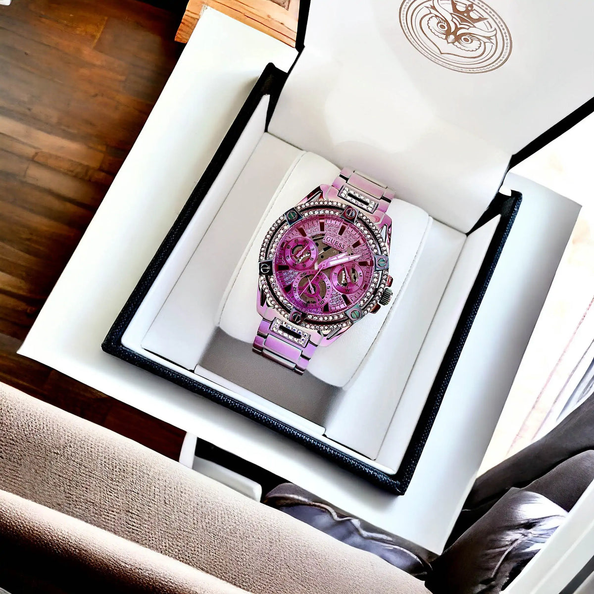  Shop Authentic Guess Queen Multicolor Dial Multicolor Steel Strap Watch For Women - GW0464L4 - Luxxuri