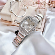  Shop Authentic Guess Phoenix Multifunction Crystals Silver Dial Silver Steel Strap Watch For Men - GW0094G1 - Luxxuri