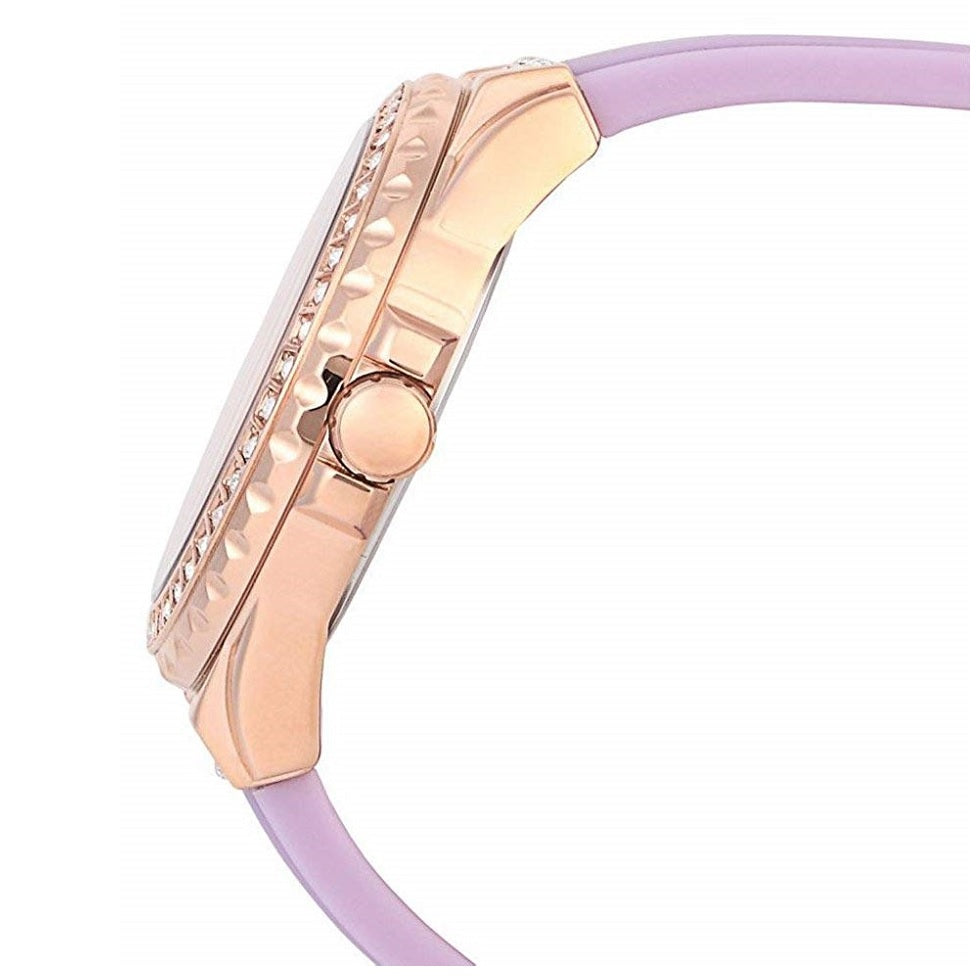  Shop Authentic Guess Starlight Diamonds White Dial Purple Rubber Strap Watch for Women - W0846L6 - Luxxuri