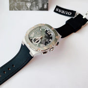  Shop Authentic Guess Headline Chronograph Grey Dial Black Rubber Strap Watch for Men - GW0571G1 - Luxxuri