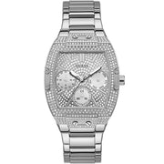  Shop Authentic Guess Raven Diamonds Silver Dial Silver Steel Strap Watch for Women - GW0104L1 - Luxxuri