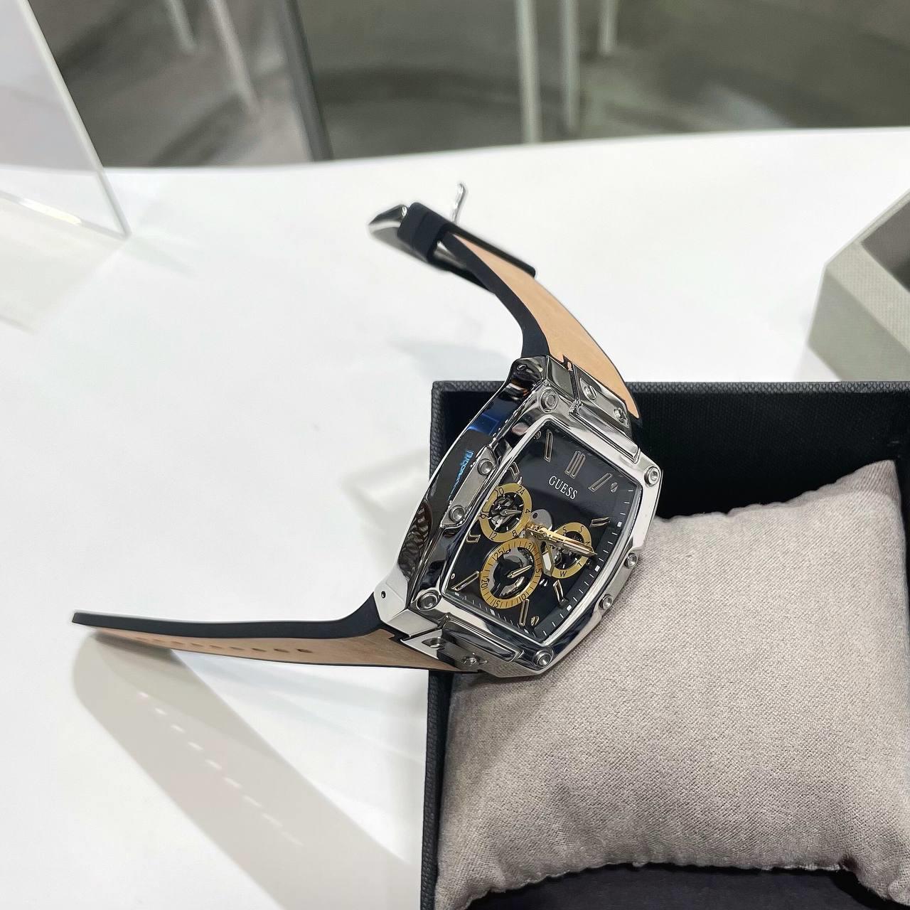  Shop Authentic Guess Phoenix Multifunction Black Dial Brown Leather Strap Watch for Men - GW0202G3 - Luxxuri