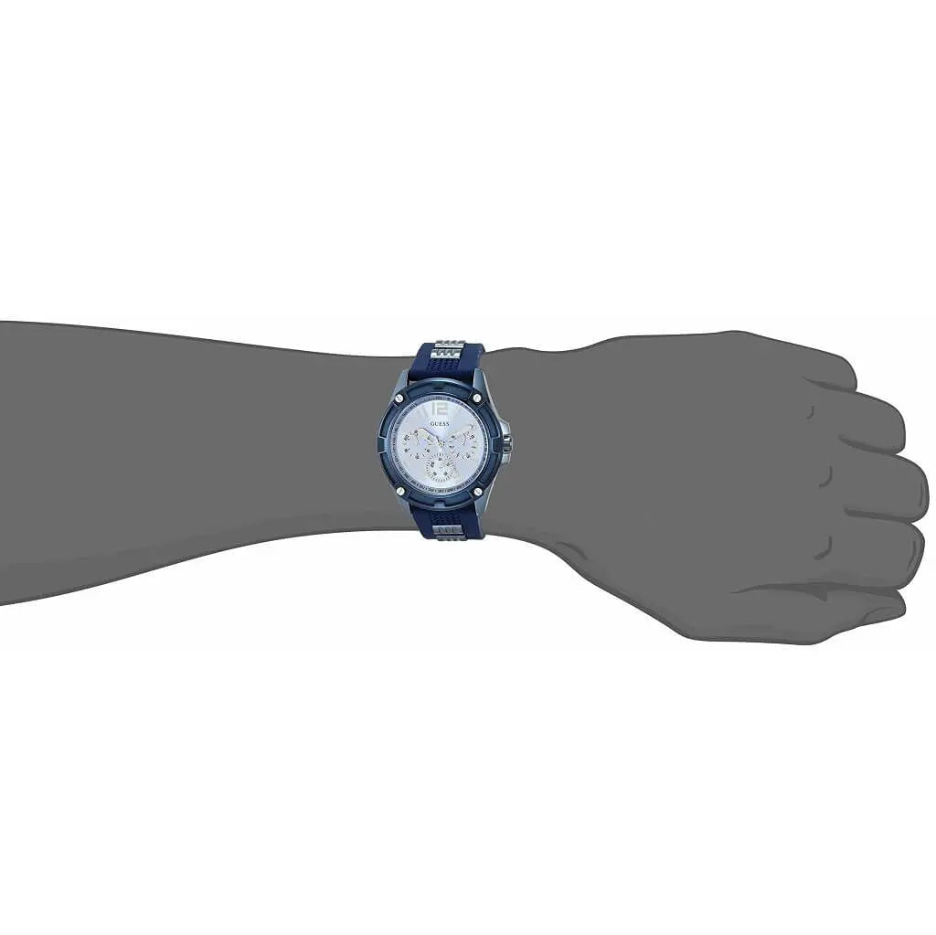  Shop Authentic Guess Delta Blue Dial Blue Silicone Strap Watch for Men - GW0051G4 - Luxxuri