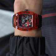  Shop Authentic Guess Phoenix Multifunction Analog Red Dial Black Silicone Strap Watch For Men - GW0499G4 - Luxxuri