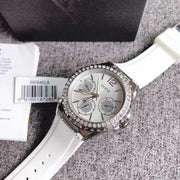 Shop Authentic Guess Starlight Multifunction Diamonds White Dial White Rubber Strap Watch for Women - W0846L8 - Luxxuri