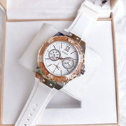 Shop Authentic Guess Limelight White Dial White Rubber Strap Watch for Women - W1053L2 - Luxxuri
