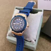  Shop Authentic Guess Zena Blue Dial Blue Silicone Strap Watch For Women - W1094L2 - Luxxuri