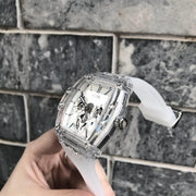  Shop Authentic Guess Phoenix Multi Function Silver Dial White Rubber Strap Watch for Men - GW0203G1 - Luxxuri