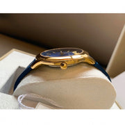  Shop Authentic Versace V-Urban Quartz Blue Dial Blue Leather Strap Watch for Men - VELQ00319 - Luxxuri