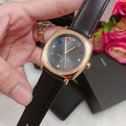 Shop Authentic Marc Jacobs Mandy Black Dial Black Leather Strap Watch for Women - MJ1597 - Luxxuri