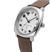  Shop Authentic Marc Jacobs Mandy Silver Dial Brown Leather Strap Watch for Women - MJ1563 - Luxxuri