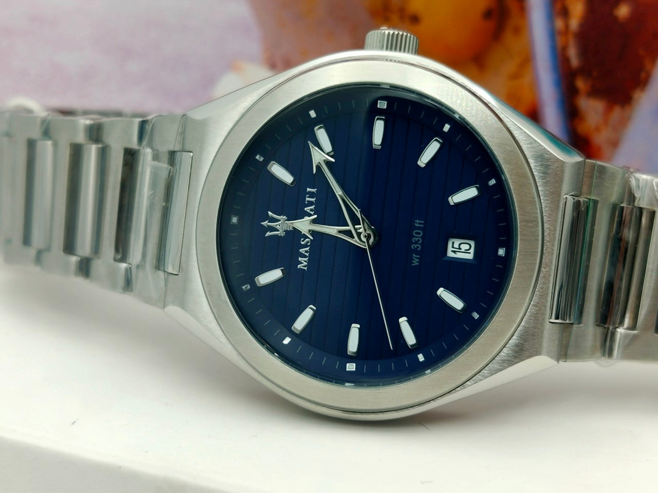  Shop Authentic Maserati Triconic Quartz Blue Dial Silver Steel Strap Watch For Men - R8853139002 - Luxxuri