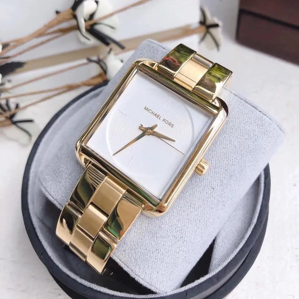  Shop Authentic Michael Kors Lake Quartz White Dial Gold Steel Strap Watch For Women - MK3644 - Luxxuri