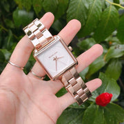  Shop Authentic Michael Kors Lake Quartz White Dial Rose Gold Steel Strap Watch For Women - MK3645 - Luxxuri