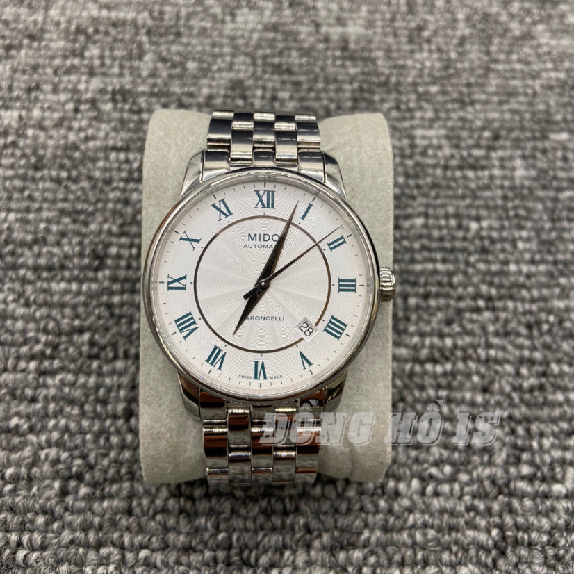 Shop Authentic Mido Baroncelli III Automatic Silver Dial Silver Steel Strap Watch For Men - M8600.4.21.1 - Luxxuri