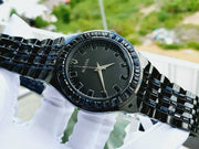  Shop Authentic Bulova Crystal Collection Phantom Black Dial Black Steel Strap Watch for Men - 98A240 - Luxxuri