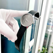  Shop Authentic Calvin Klein Accent Black Dial Black Leather Strap Watch for Men - K2Y211C3 - Luxxuri