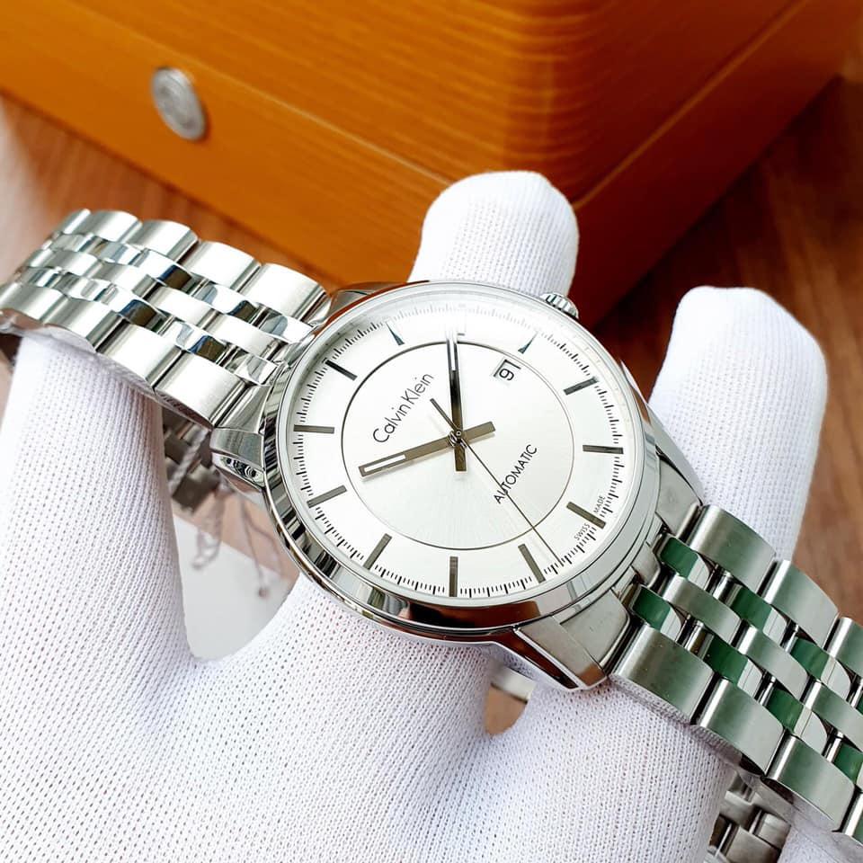  Shop Authentic Calvin Klein Infinity Automatic Silver Dial Silver Steel Strap Watch for Men - K5S34146 - Luxxuri
