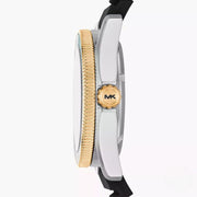  Shop Authentic Michael Kors Maritime Analog Green Dial Black Silicone Strap Watch for Men - MK9158 - Luxxuri