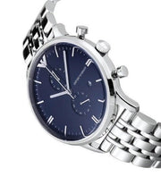  Shop Authentic Emporio Armani Gianni Chronograph Blue Dial Silver Steel Strap Watch For Men - AR1648 - Luxxuri