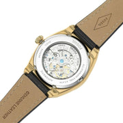  Shop Authentic Fossil Everett Automatic Skeleton Black Dial Black Leather Strap Watch for Men - ME3208 - Luxxuri