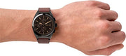  Shop Authentic Fossil Everett Chronograph Black Dial Brown Leather Strap Watch for Men - FS5798 - Luxxuri