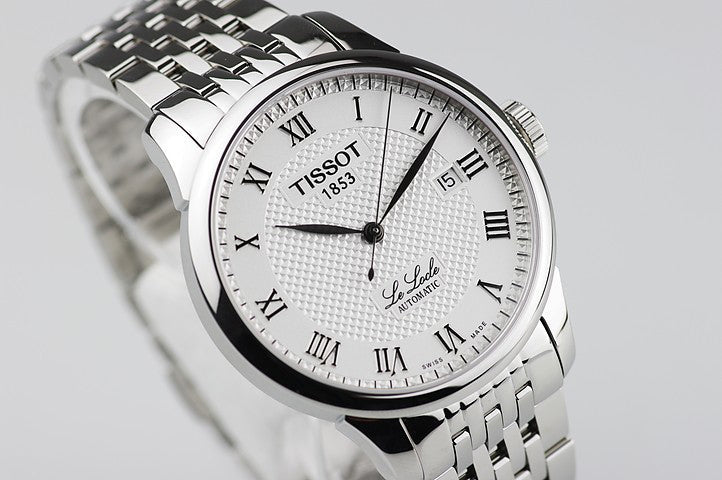  Shop Authentic Tissot T Classic Le Locle Automatic White Dial Silver Steel Strap Watch For Men - T41.1.483.33 - Luxxuri