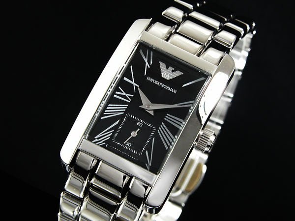  Shop Authentic Emporio Armani Classic Black Dial Silver Stainless Steel Watch For Women - AR0157 - Luxxuri